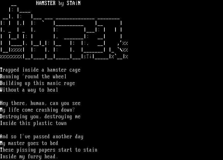 hamster by stain
