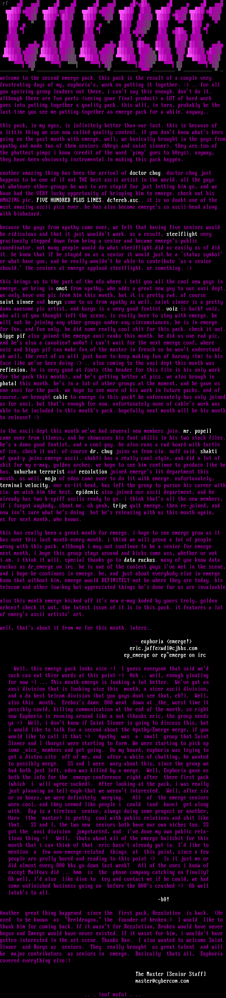 emerge may info file by euphoria/borys/the m