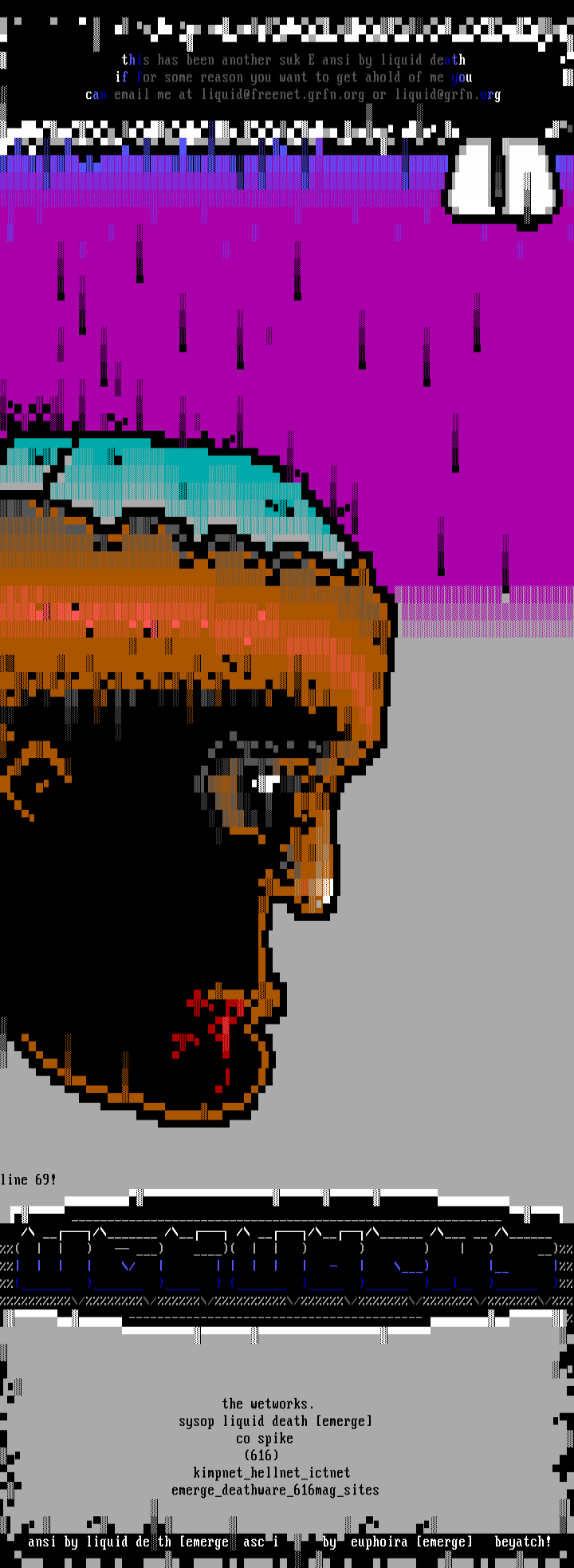 wet works ansi/ascii pic by liquid death/euphori