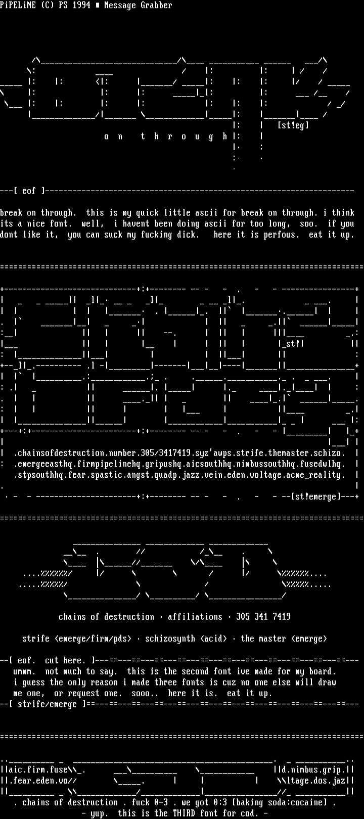 ascii logo stack by strife