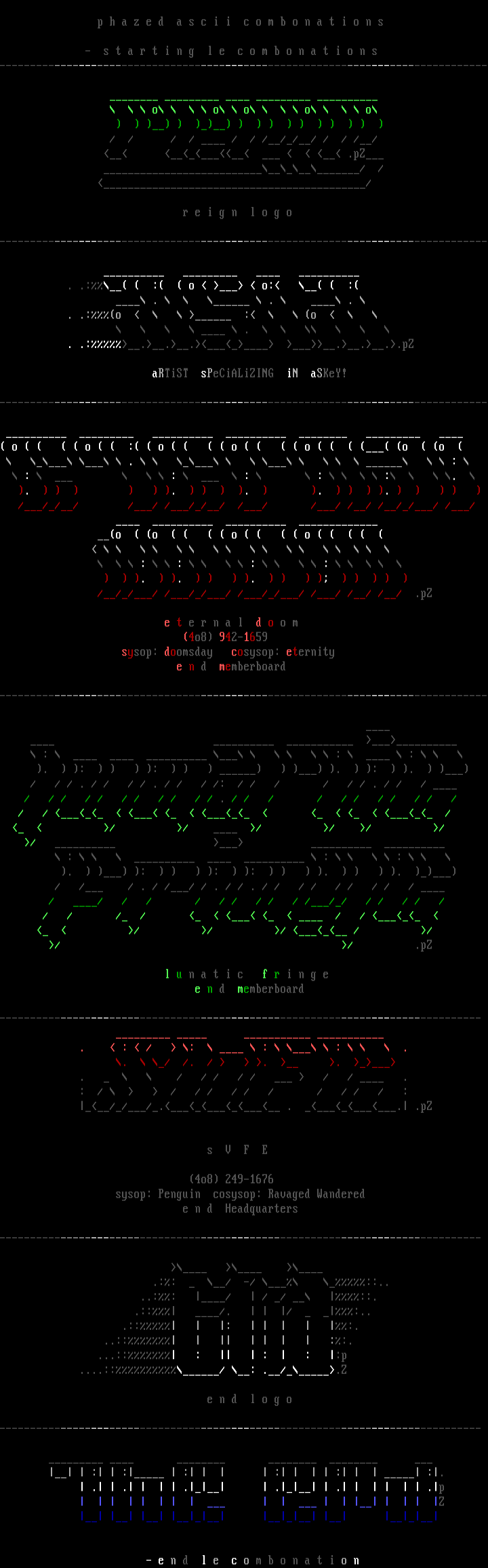Phazed ASCii Combo by Phazed