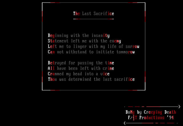 The Last Sacrifice by Creeping Death