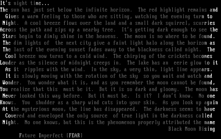 Black Moon Rising by Future Imperfect