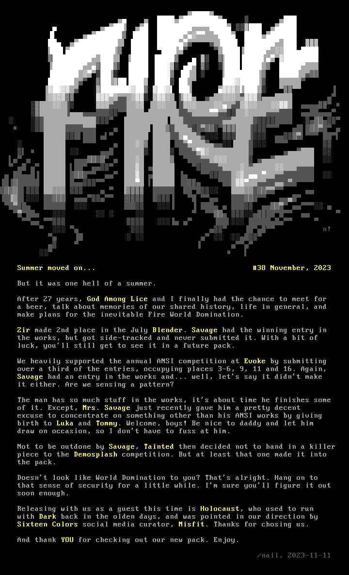 fire #38 info by nail
