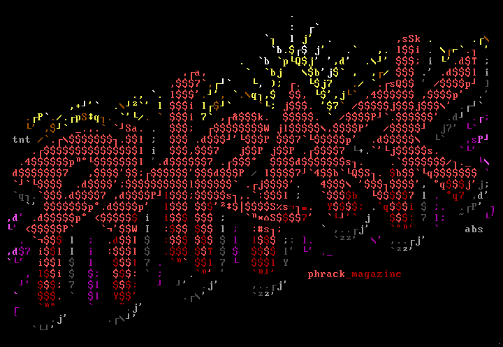 phrack magazine by tainted / abstrakt