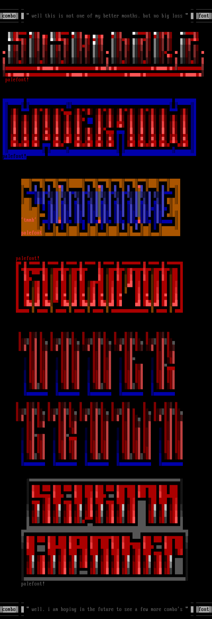 Combination Font by Pale