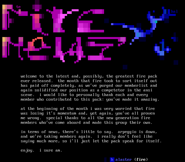 Fire Newsletter for 4/96 by Halaster