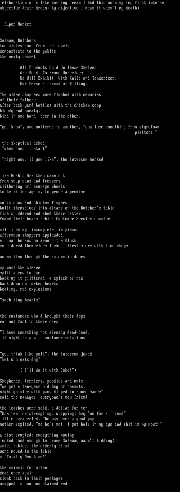 Elaboration on a late morning dream by Agnostic