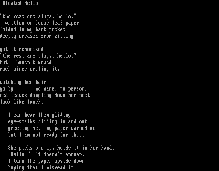 Bloated Hello by Agnostic and Cthulu