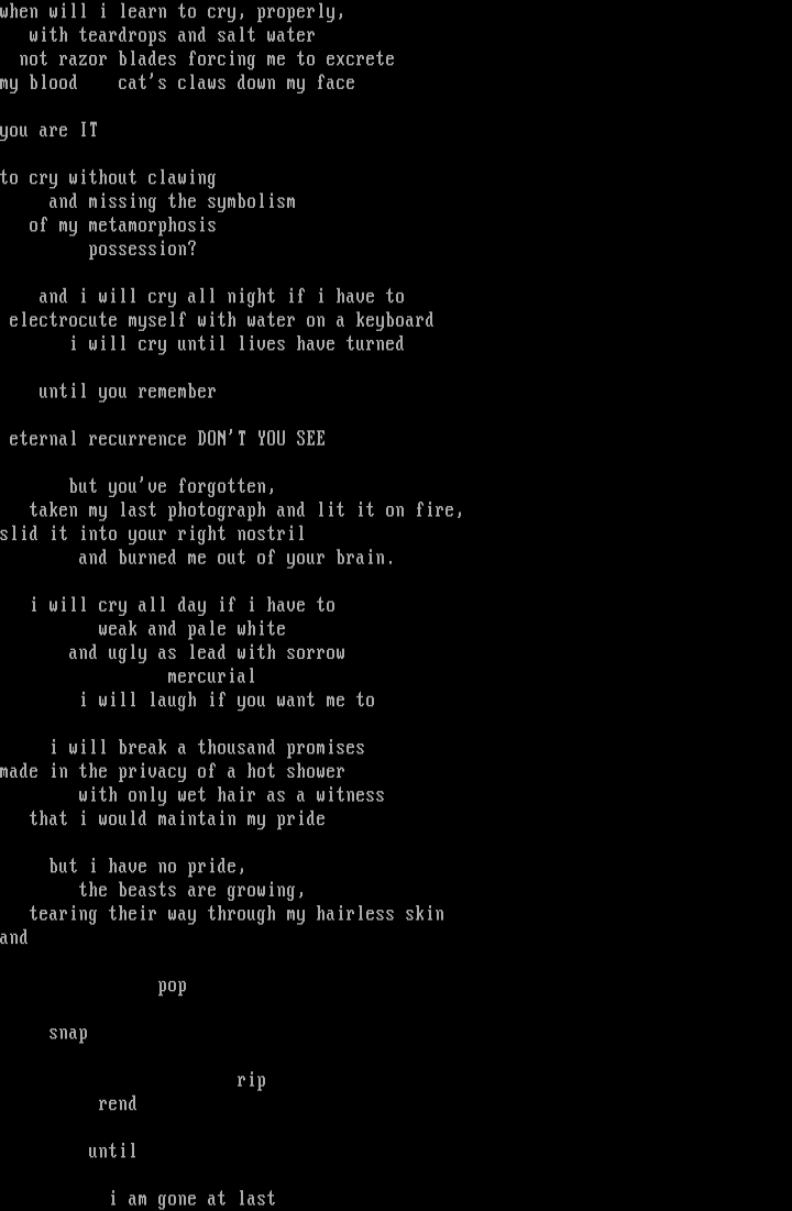 Appropriate are tears by Bast