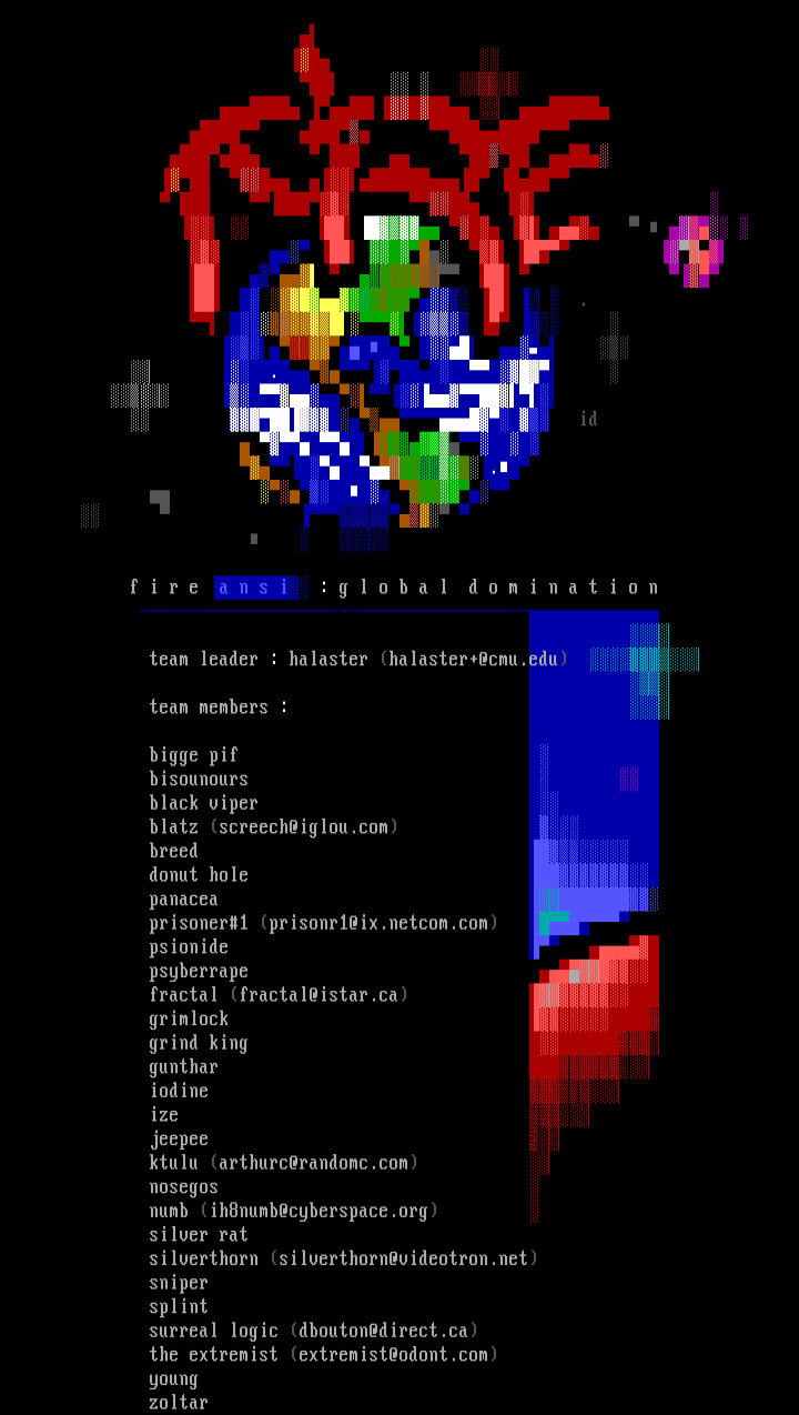 #INFO# Ansi Team memlist by Halaster