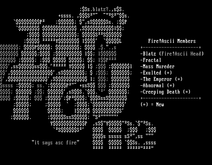 #INFO# Ascii Team memlist by Blatz