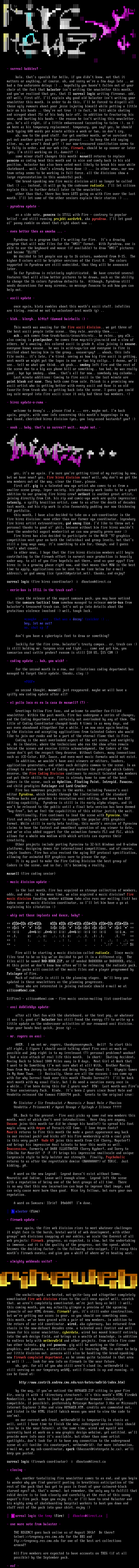 Newsletter for 0896 by Senior Staff