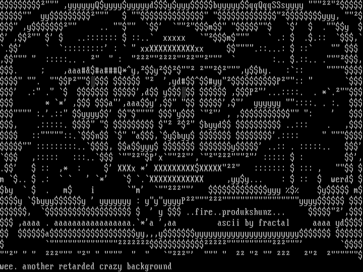 fire ascii #2 by fractal
