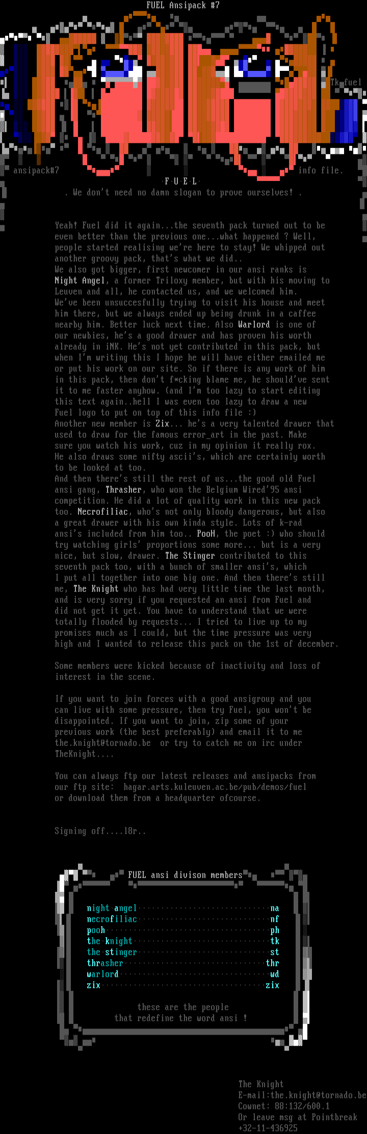 Info file on pack#7 by The Knight