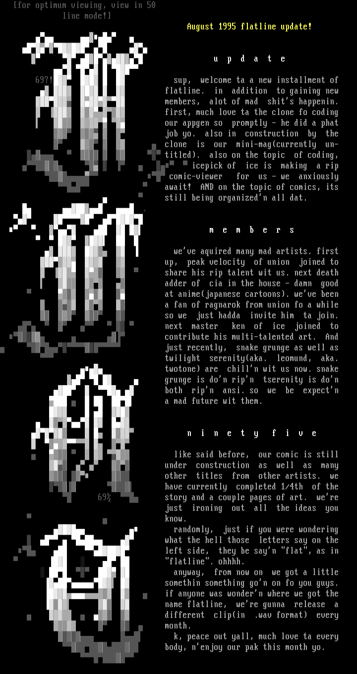 flatline august 95 info by Malebolgia/Tek