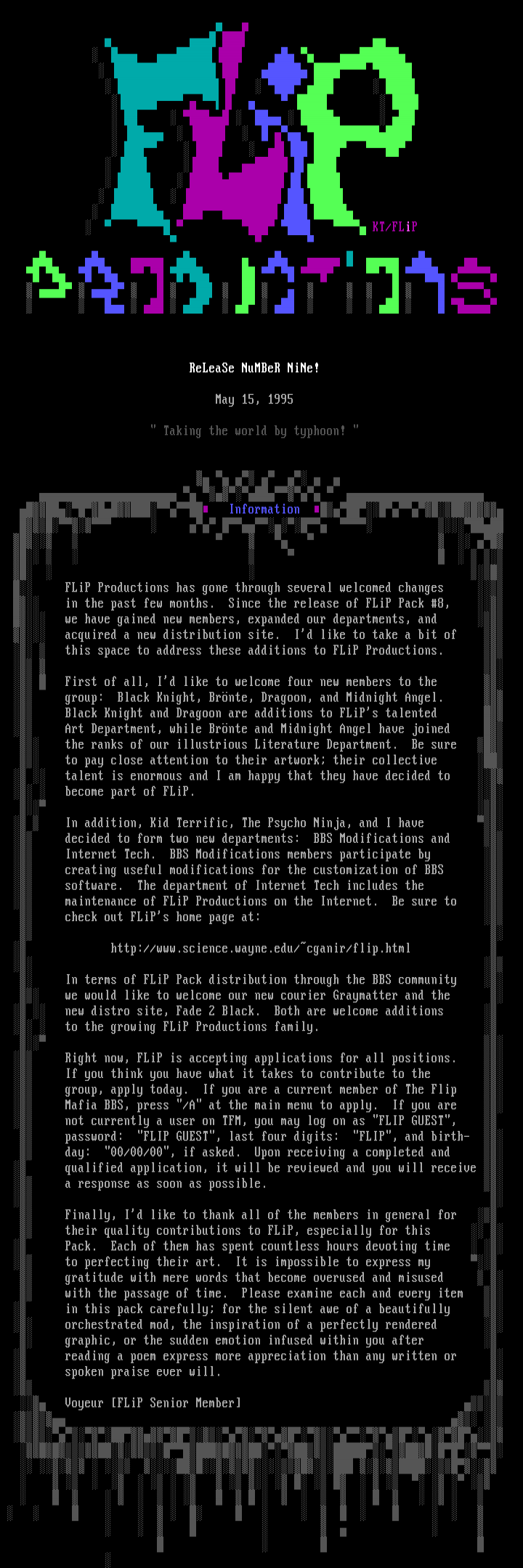FLiP ReLeaSe #9 Information by Multiple