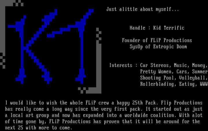 FLiP Member Profile by Kid Terrific