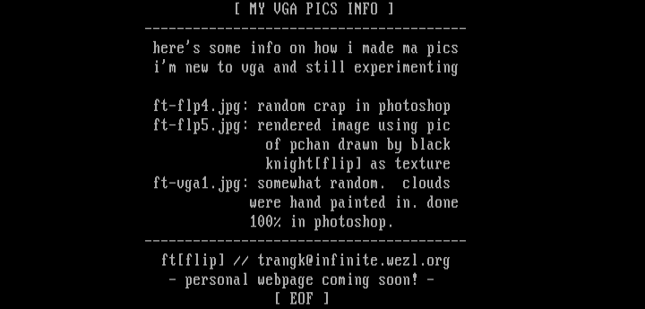 VGA Information by Faust