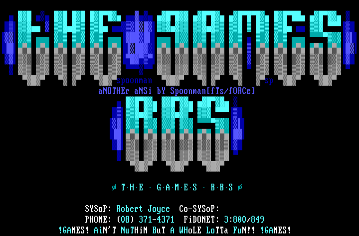 The Games BBS by Spoonman