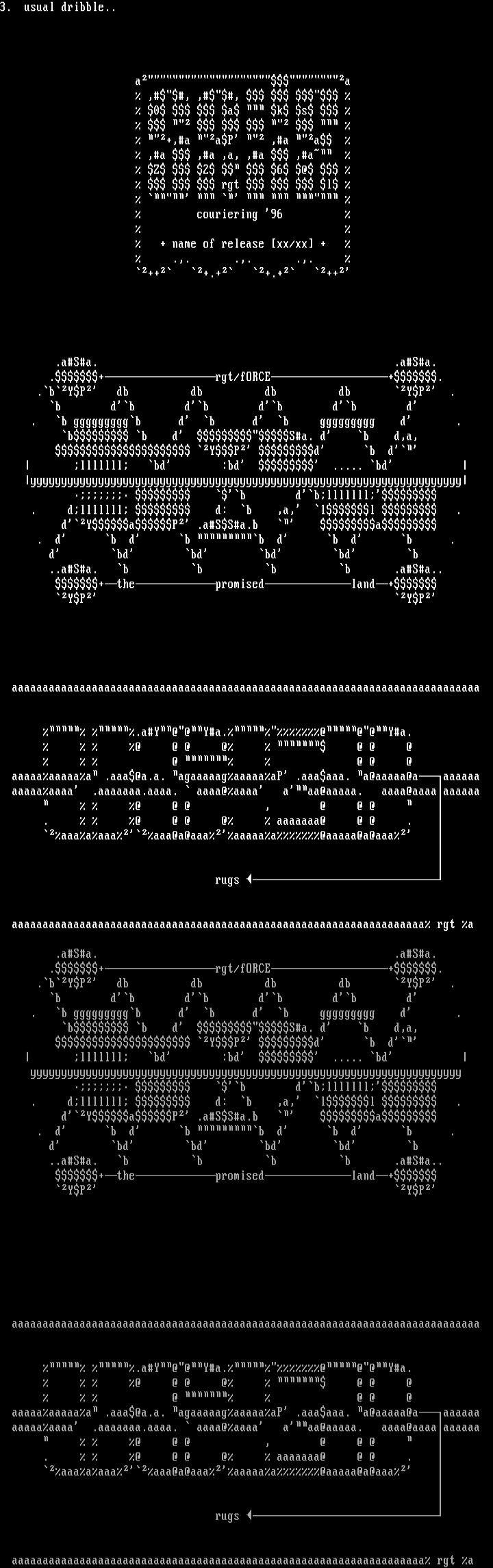Ascii collection by Regurgitator