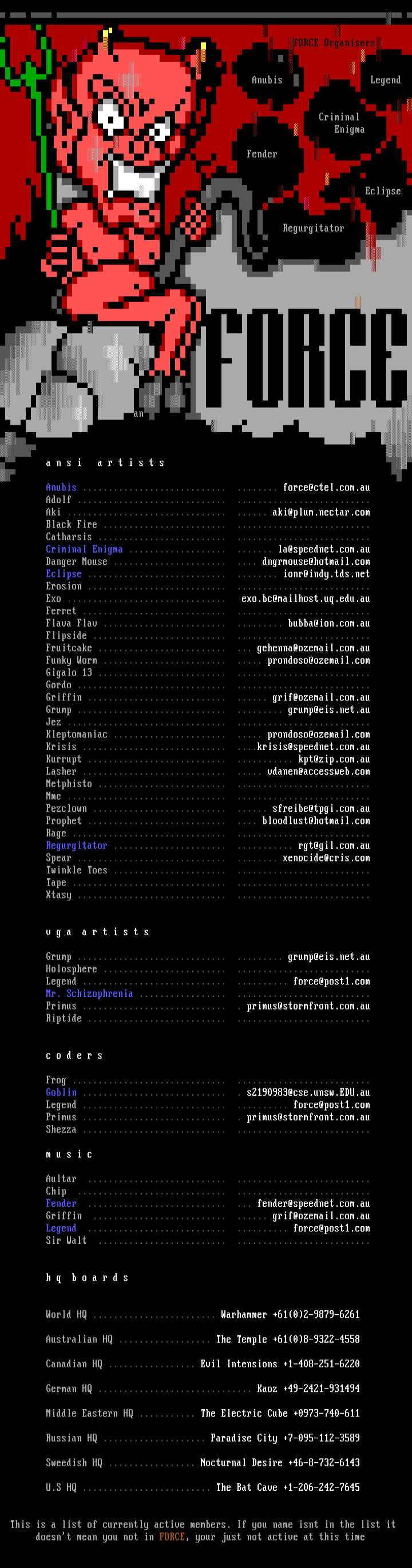 Force Memberlist by Force