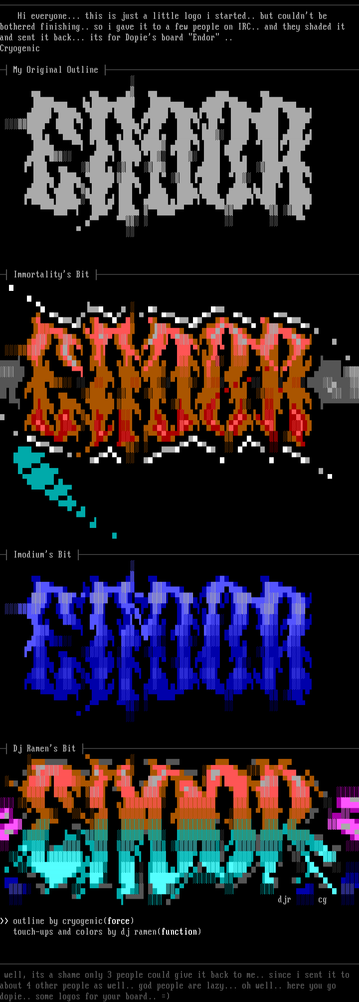 Endor Logos by Multiple Artists
