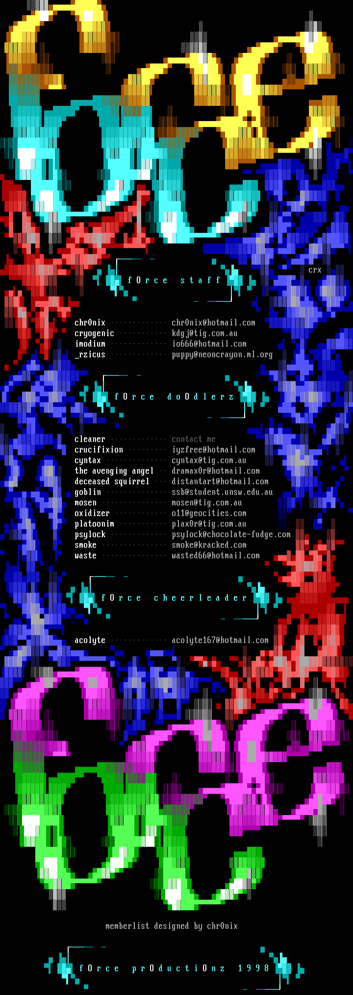 fOrce memberlist by chr0nix