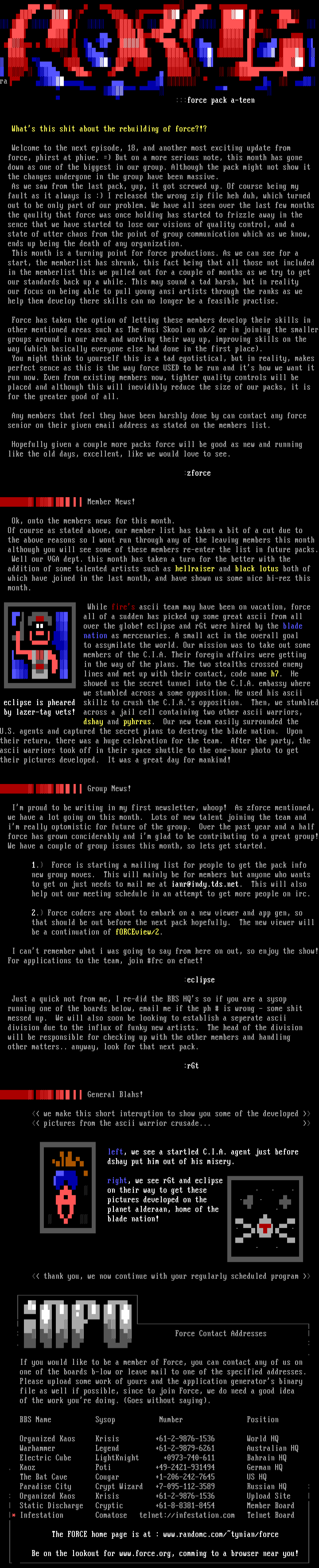fORCE news #18 by force seniors