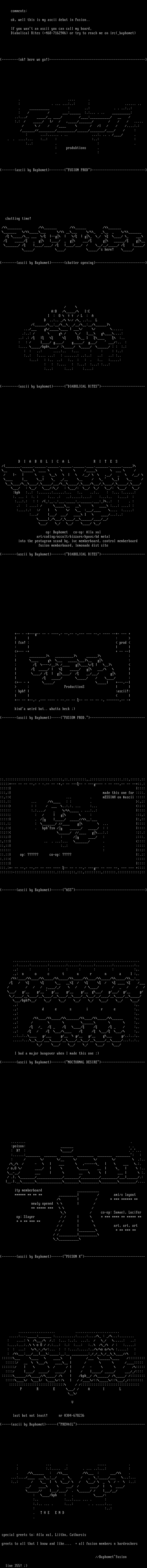 Ascii-Colly #1 by Baphomet