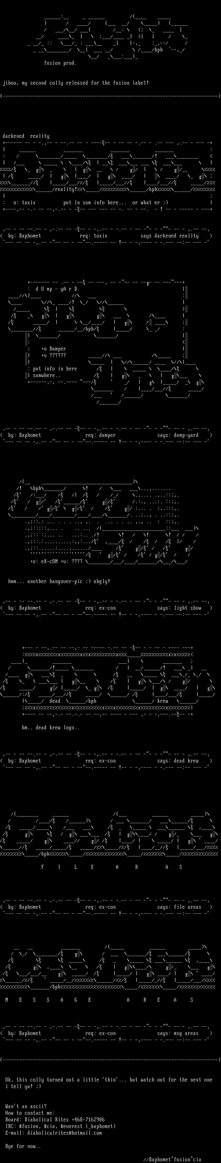 ascii colly #2 by baphomet