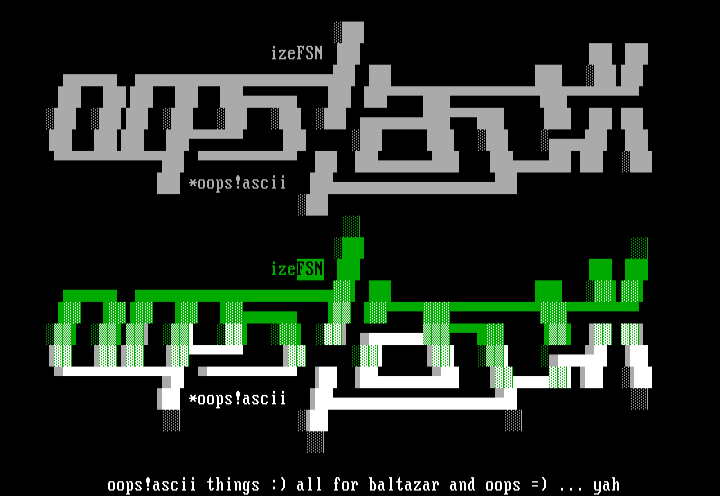 oops!ascii by ize