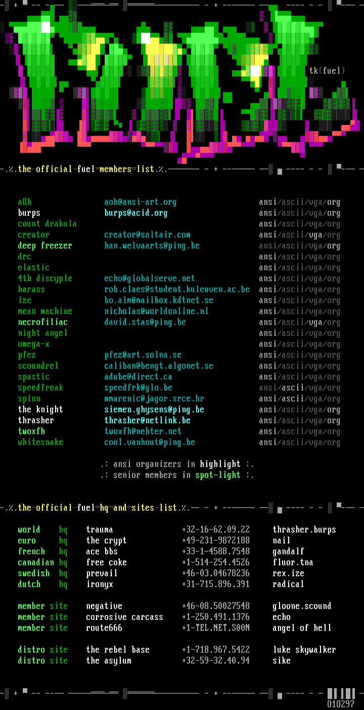 fuel memberlist and sites by the knight
