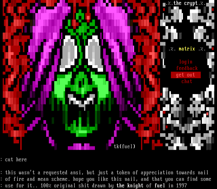 The Crypt matrix by The Knight