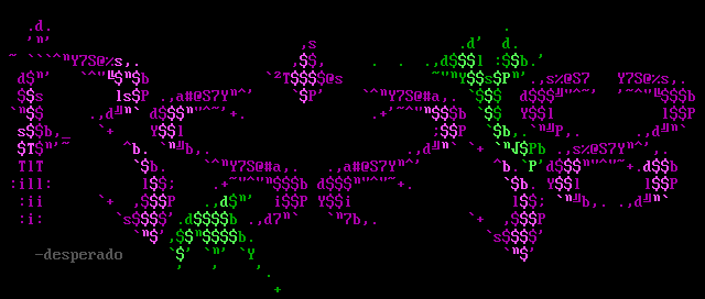 Ascii logos for pack 12 by Desperado