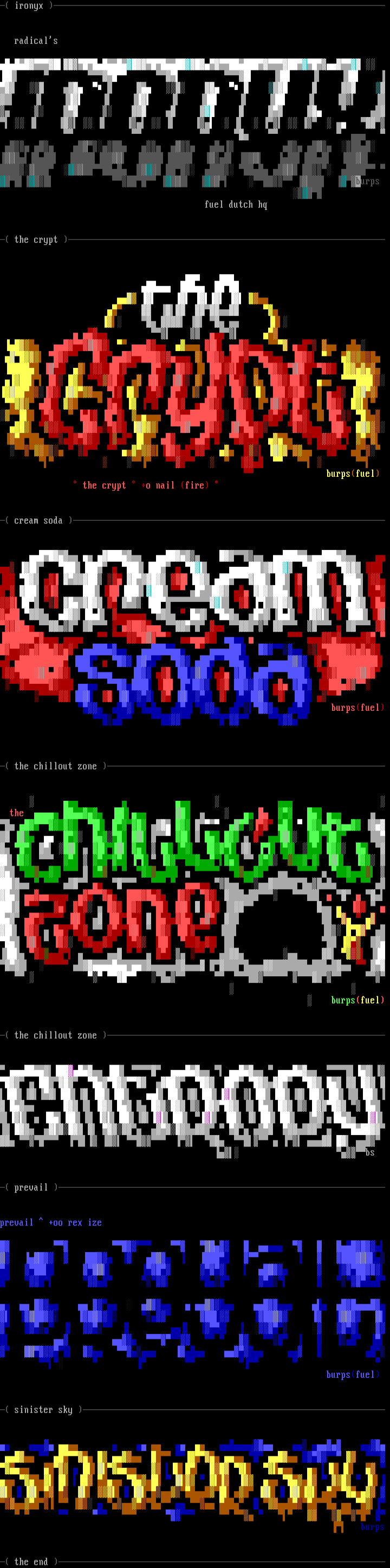 Ansi logos pack 13 by burps