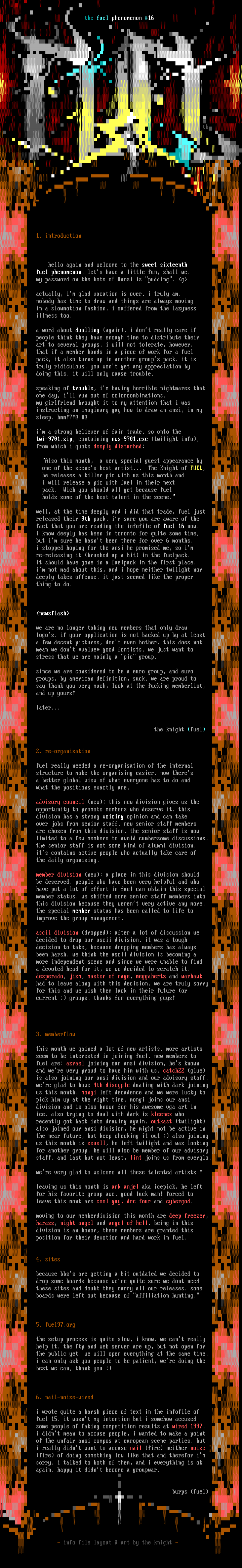 fuel phenomenon 16 info file by fuel staff