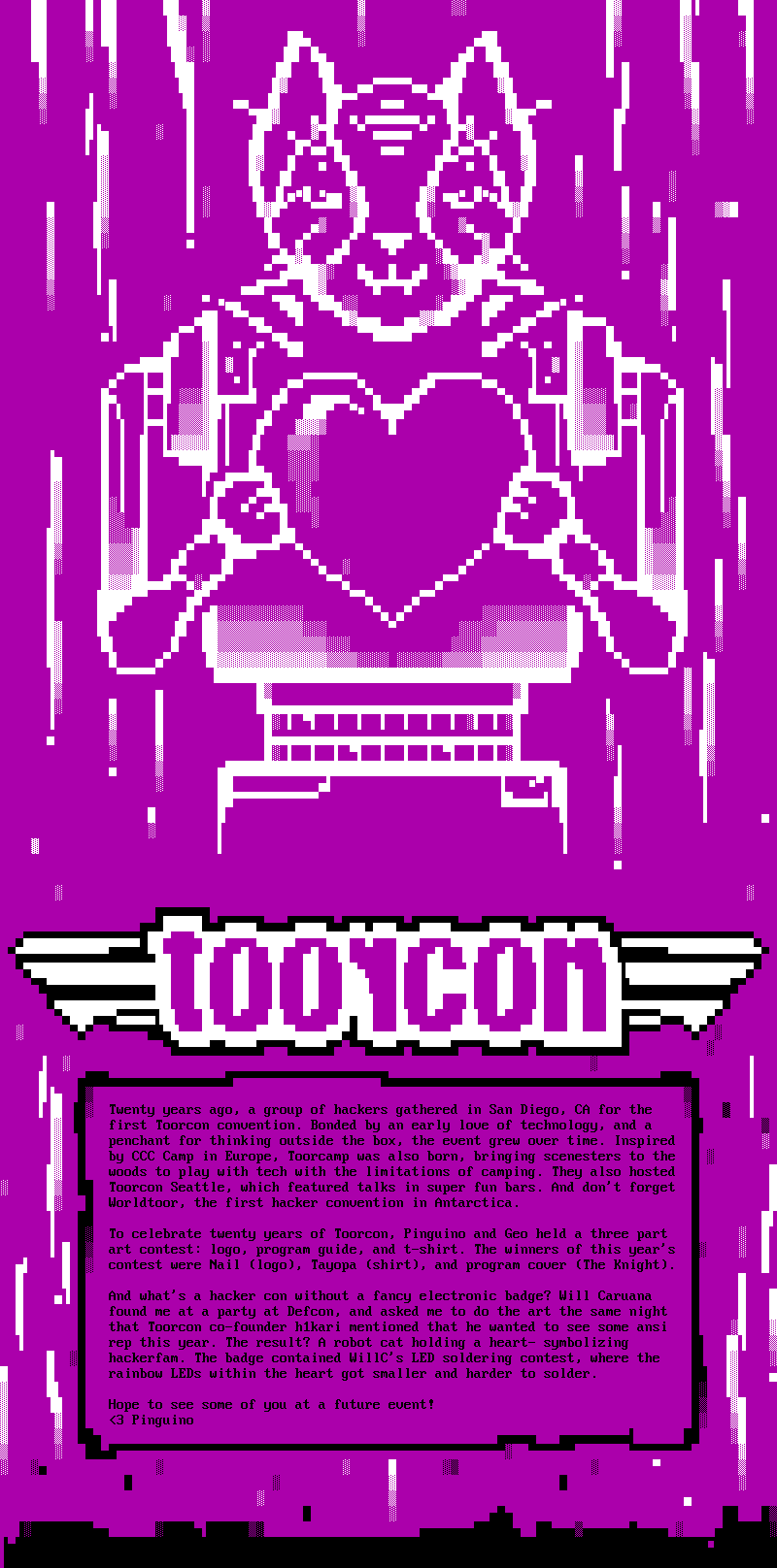 Toorcon 2018 circuitboard by Pinguino
