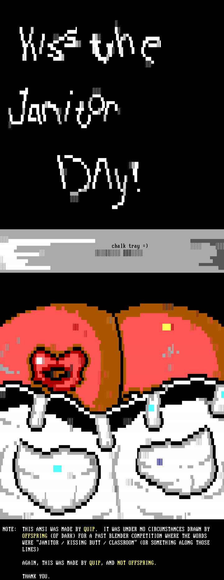 Kiss the Janitor Day! by Quip (NOT Offspring)