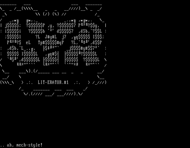 LIT-ERATOR #1 diz by Evil Lex