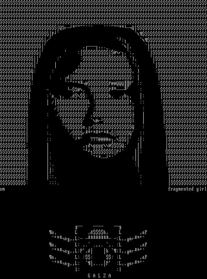 Fragmented Girl by Otium Man