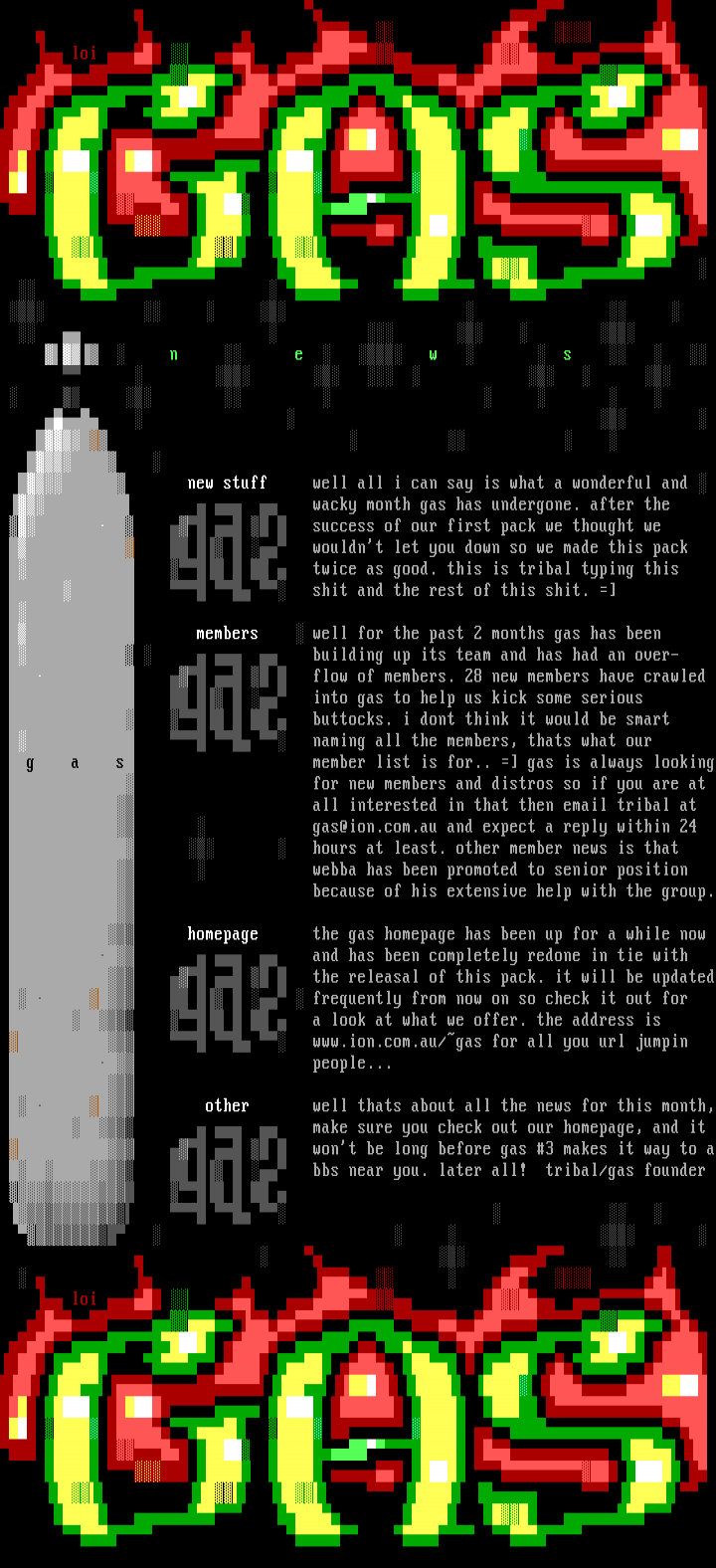 gas pack #2 info/news by gas seniors