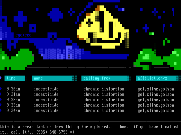 last callers screen by eye+cee