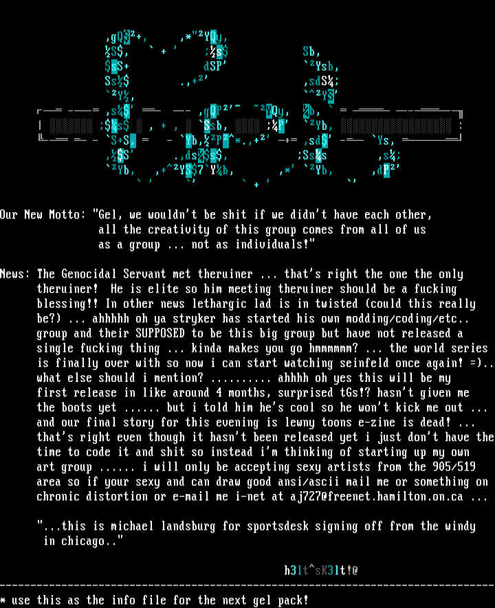 gel 9 infO by hELtER sKELtEr