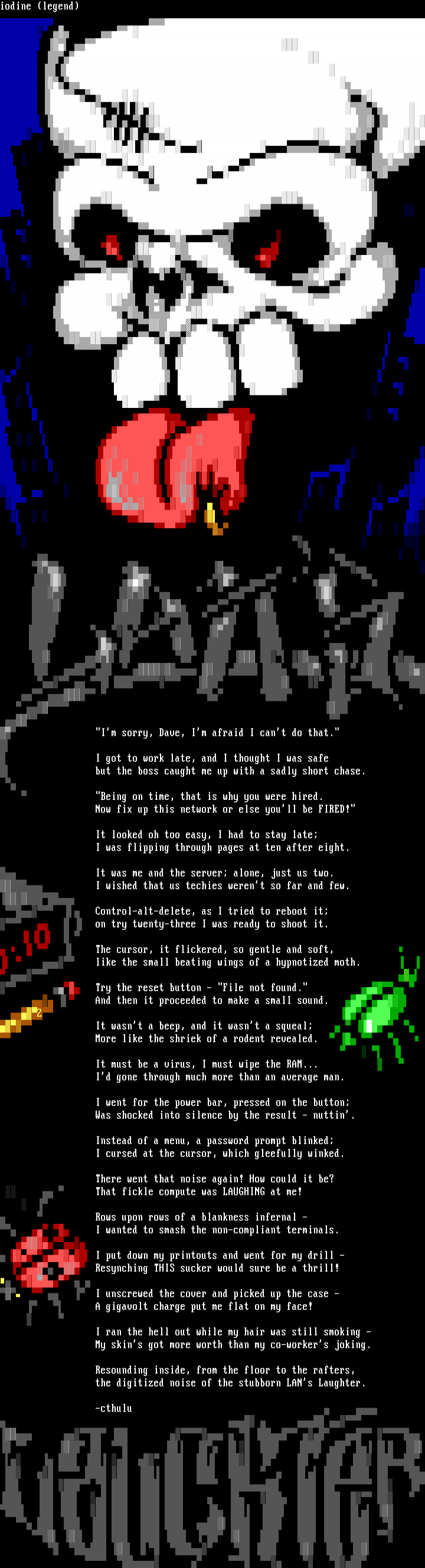 Lan's Laughter by iodine + Cthulu