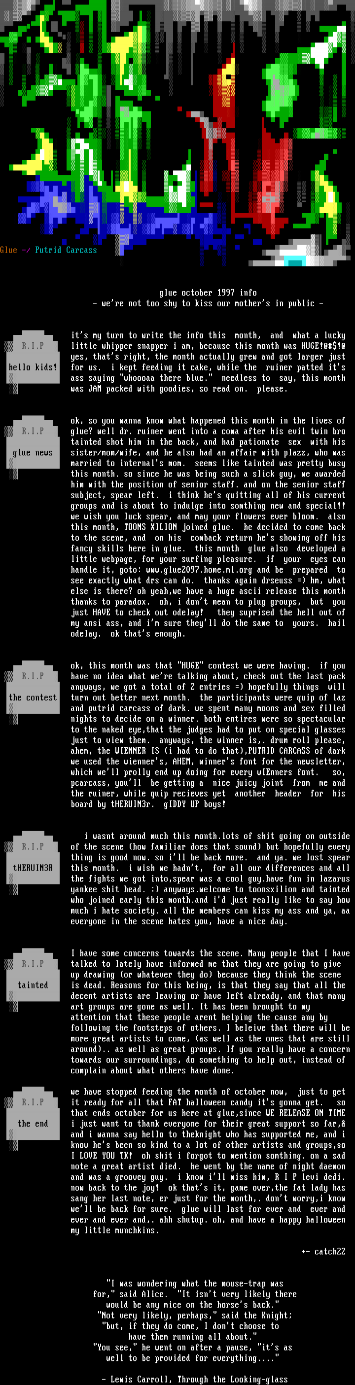oct. 1997 info file by glue staff