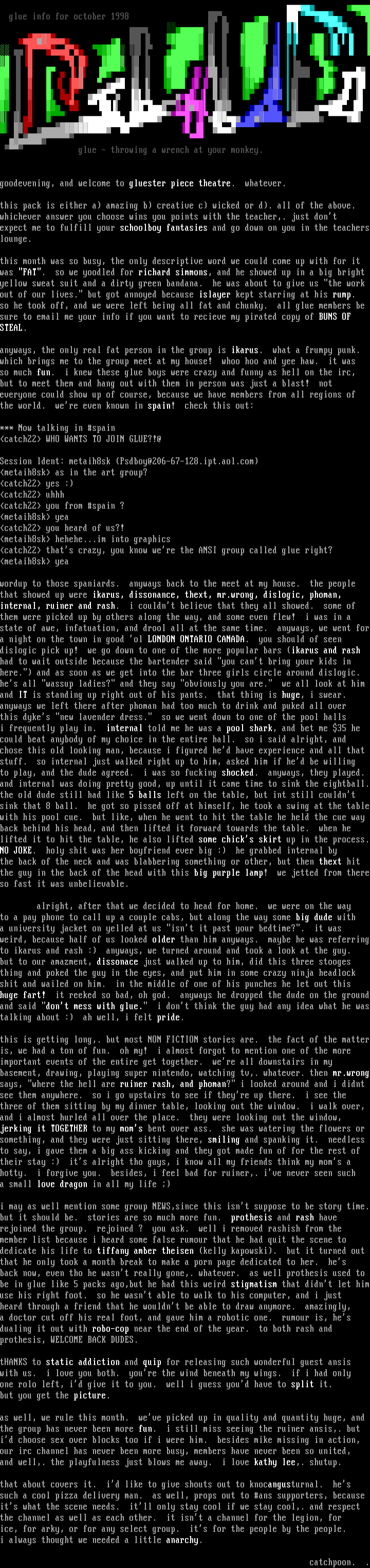 0ctob3r 1998 inf0 f1l3 by catch22