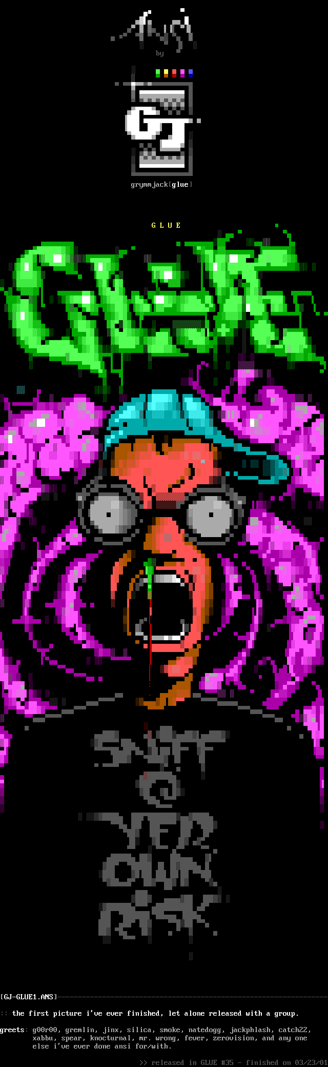 GLUE: sniff @ yer own risk! by grymmjack (gj!)