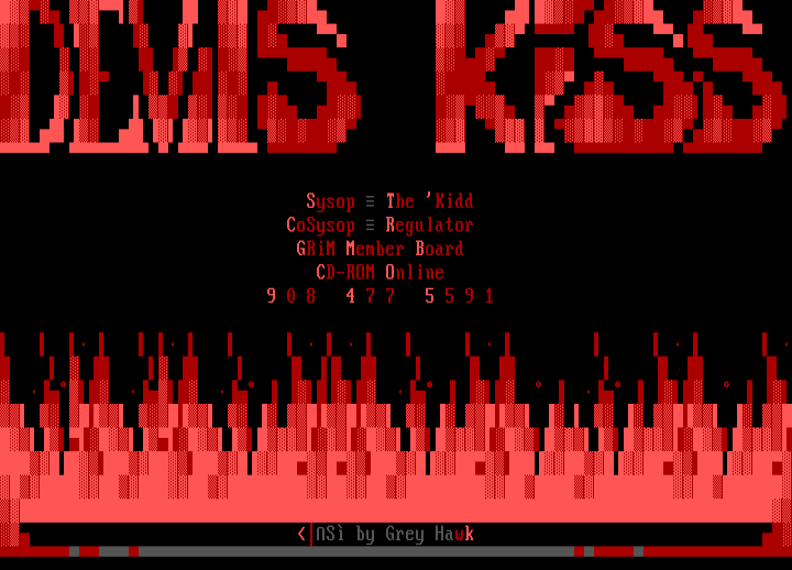 The Devils Kiss Font #1 by Grey Hawk