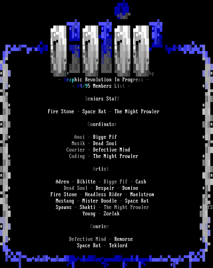 Grip Members List by Unknow Artist